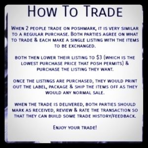HOW TO TRADE ON POSHMARK